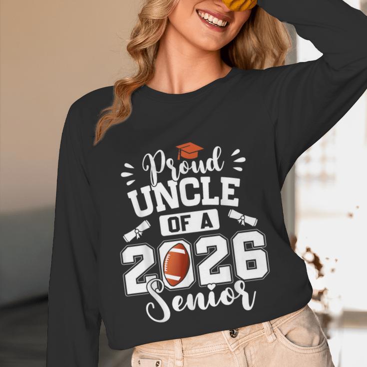 Proud Uncle Of A 2026 Senior Football Graduation Unisex Long Sleeve T-Shirt