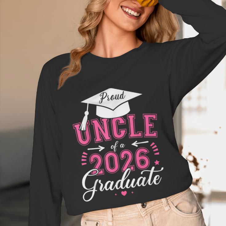 Proud Uncle Of a Class Of 2026 Graduate For Graduation Unisex Long Sleeve T-Shirt