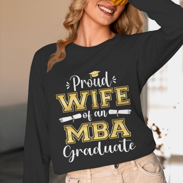 Proud Wife Of 2023 Class MBA Graduate Family Graduation Unisex Long Sleeve T-Shirt