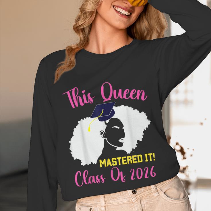 This Queen Mastered It Masters Graduation Class Of 2026 Unisex Long Sleeve T-Shirt