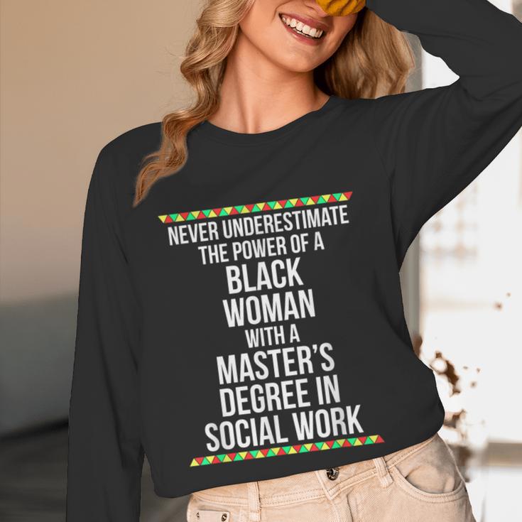 Queen MSW Social Work Masters Graduation Unisex Long Sleeve T-Shirt