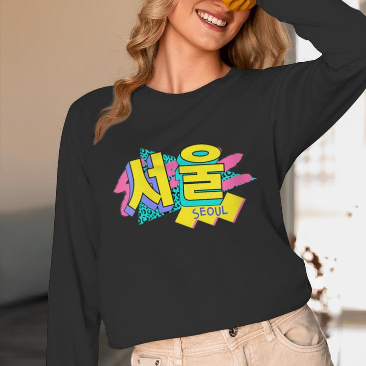 Rad Retro Seoul 90s Style Vintage South Korea 90s Nostalgia Unisex Long Sleeve T-Shirt Rad Retro Seoul 90s Style Vintage South Korea 90s Nostalgia Unisex Long Sleeve T-Shirt