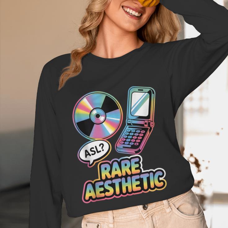 Rare Aesthetic Retro Nostalgia Y2K Vibes Unisex Long Sleeve T-Shirt Rare Aesthetic Retro Nostalgia Y2K Vibes Unisex Long Sleeve T-Shirt