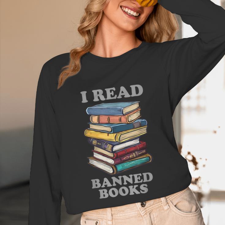 I Read Banned Books Bookworm Unisex Long Sleeve T-Shirt