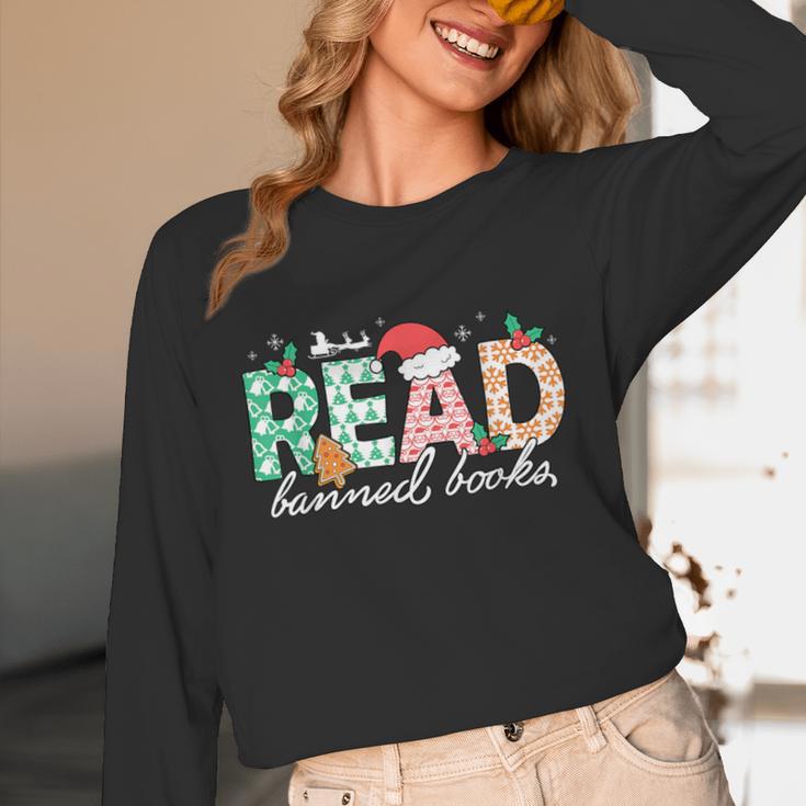 Read Banned Books Christmas Holiday Unisex Long Sleeve T-Shirt Read Banned Books Christmas Holiday Unisex Long Sleeve T-Shirt