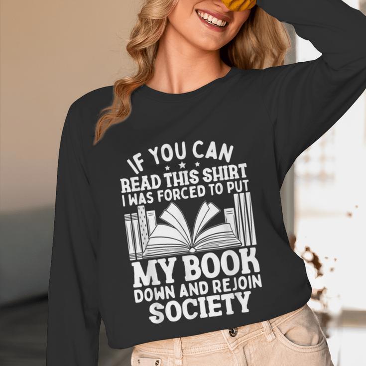 If You Can Read This For Book Lovers Reading Unisex Long Sleeve T-Shirt If You Can Read This For Book Lovers Reading Unisex Long Sleeve T-Shirt