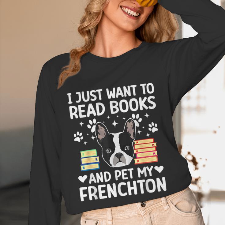 Read Books & Pet My Frenchton Owner Frenchton Lover Unisex Long Sleeve T-Shirt