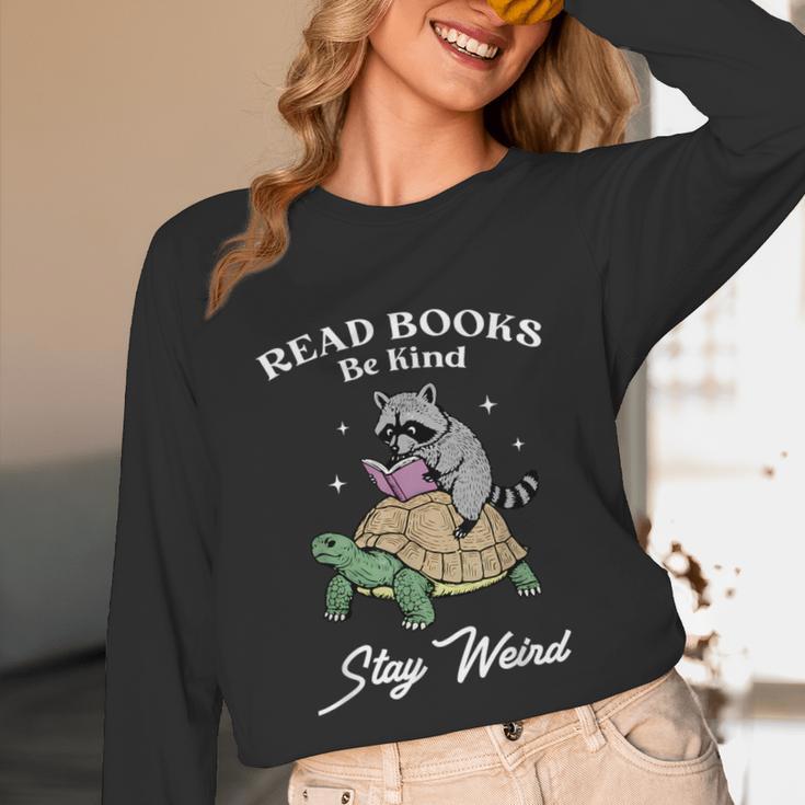 Read Books Be Kind Stay Weird Unisex Long Sleeve T-Shirt
