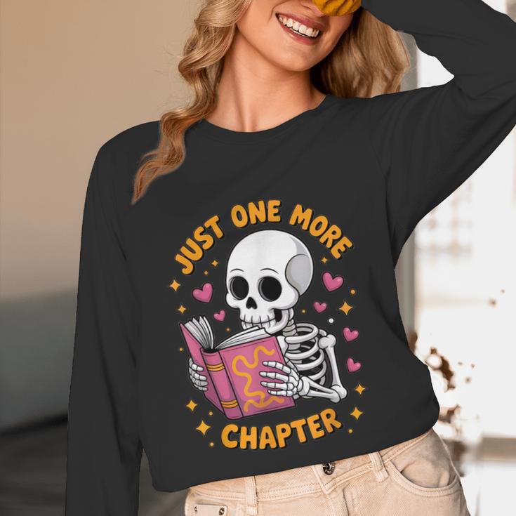 Read Books Lover Bookworm Cute Reading Just One More Chapter Unisex Long Sleeve T-Shirt