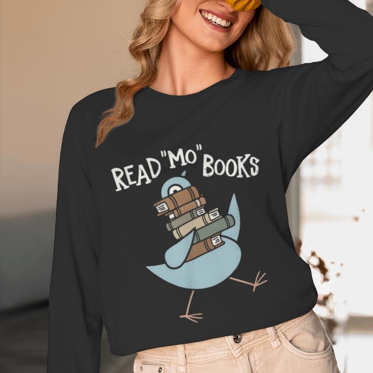 Read More Books Pigeon Book Lover Unisex Long Sleeve T-Shirt Read More Books Pigeon Book Lover Unisex Long Sleeve T-Shirt