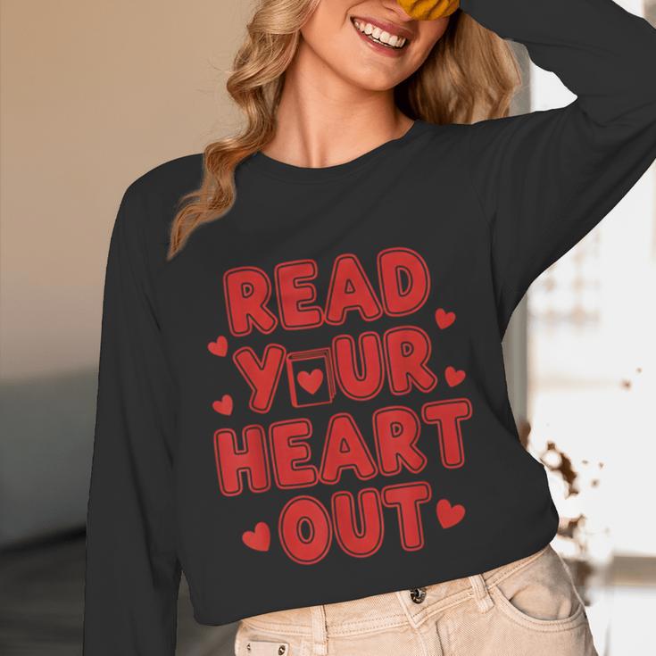 Read Your Heart Out Book Lover Reading Teachers Kids Unisex Long Sleeve T-Shirt Read Your Heart Out Book Lover Reading Teachers Kids Unisex Long Sleeve T-Shirt