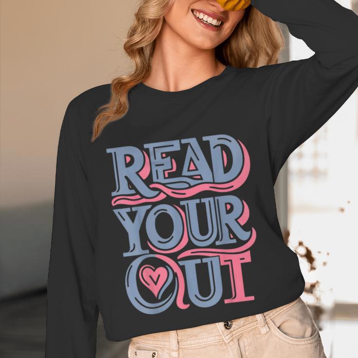 Read Your Heart Out Cute Teacher Reading Book Love Bookworm Unisex Long Sleeve T-Shirt Read Your Heart Out Cute Teacher Reading Book Love Bookworm Unisex Long Sleeve T-Shirt