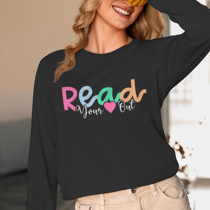 Read Your Heart Out Reading Librarian Book Across America Unisex Long Sleeve T-Shirt