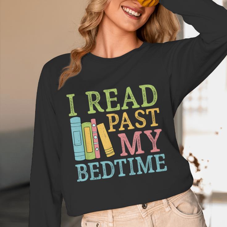 I Read Past My Bedtime Book Quote Humor Unisex Long Sleeve T-Shirt