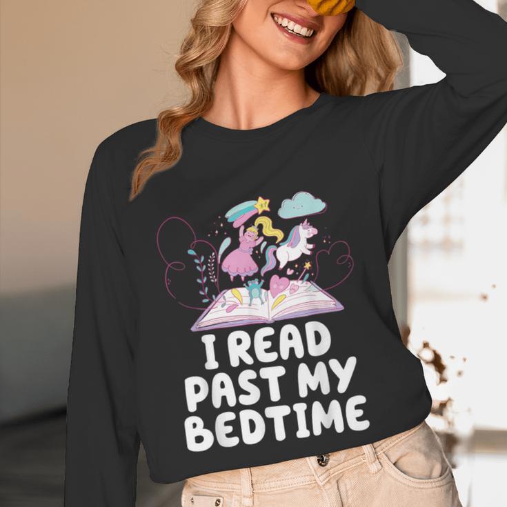 I Read Past My Bedtime Reading Unicorn Book Lover Unisex Long Sleeve T-Shirt I Read Past My Bedtime Reading Unicorn Book Lover Unisex Long Sleeve T-Shirt