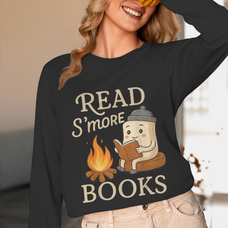 Read S'More Books Campfire Reading Book Lovers Camper Unisex Long Sleeve T-Shirt Read S'More Books Campfire Reading Book Lovers Camper Unisex Long Sleeve T-Shirt