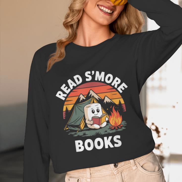 Read S'More Books Cute Campfire Reading Book Lovers Unisex Long Sleeve T-Shirt