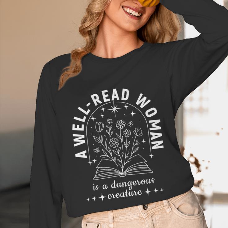 A Well Read Woman Book Lover Literary Quote Unisex Long Sleeve T-Shirt A Well Read Woman Book Lover Literary Quote Unisex Long Sleeve T-Shirt