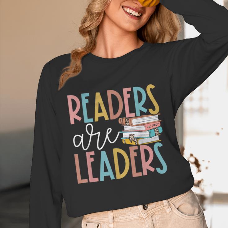 Readers Are Leaders Reading Book Lovers Teacher Women Kids Unisex Long Sleeve T-Shirt Readers Are Leaders Reading Book Lovers Teacher Women Kids Unisex Long Sleeve T-Shirt
