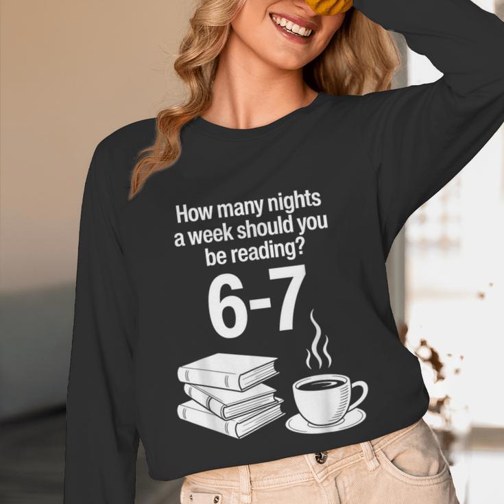 Reading 67 Meme English Teacher Book Lover Unisex Long Sleeve T-Shirt