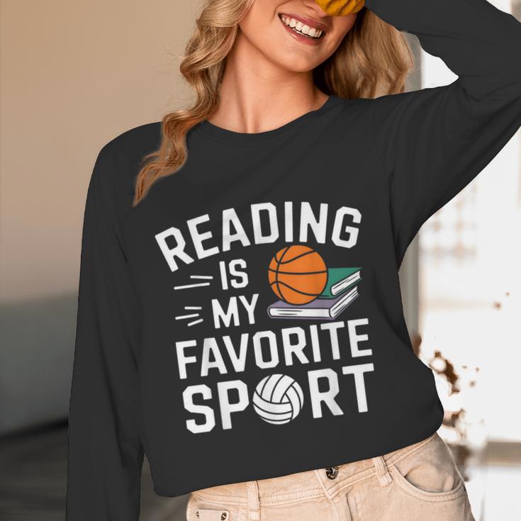 Reading Is My Favorite Sport Reading Book Lover Reader Unisex Long Sleeve T-Shirt