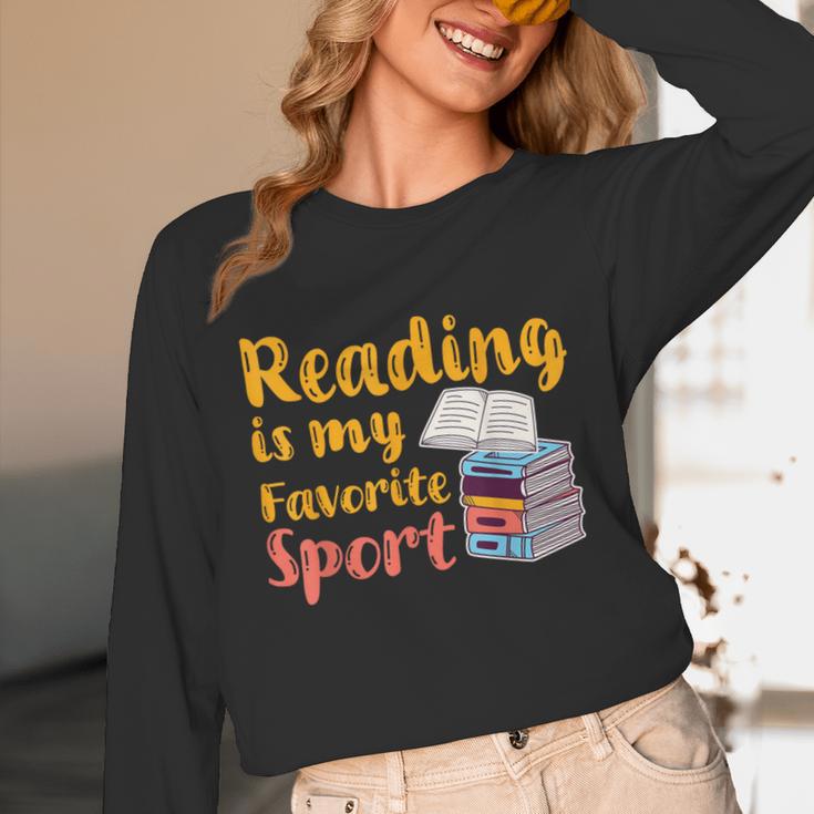 Reading Is My Favorite Sport Book Lovers Unisex Long Sleeve T-Shirt Reading Is My Favorite Sport Book Lovers Unisex Long Sleeve T-Shirt