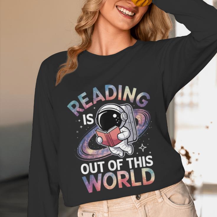 Reading Is Out Of This World Space Book Lover Unisex Long Sleeve T-Shirt Reading Is Out Of This World Space Book Lover Unisex Long Sleeve T-Shirt