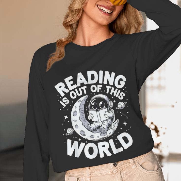 Reading Is Out Of This World Space Books Lover Unisex Long Sleeve T-Shirt