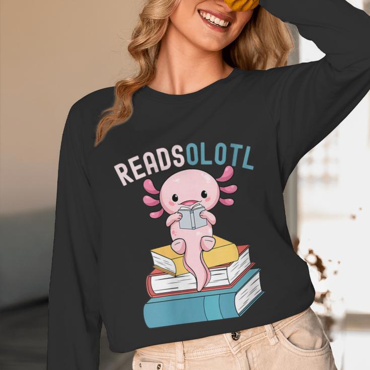Reads Alotl Shirt Kids Readsolotl Read Axolotl Shirt Books Unisex Long Sleeve T-Shirt Reads Alotl Shirt Kids Readsolotl Read Axolotl Shirt Books Unisex Long Sleeve T-Shirt
