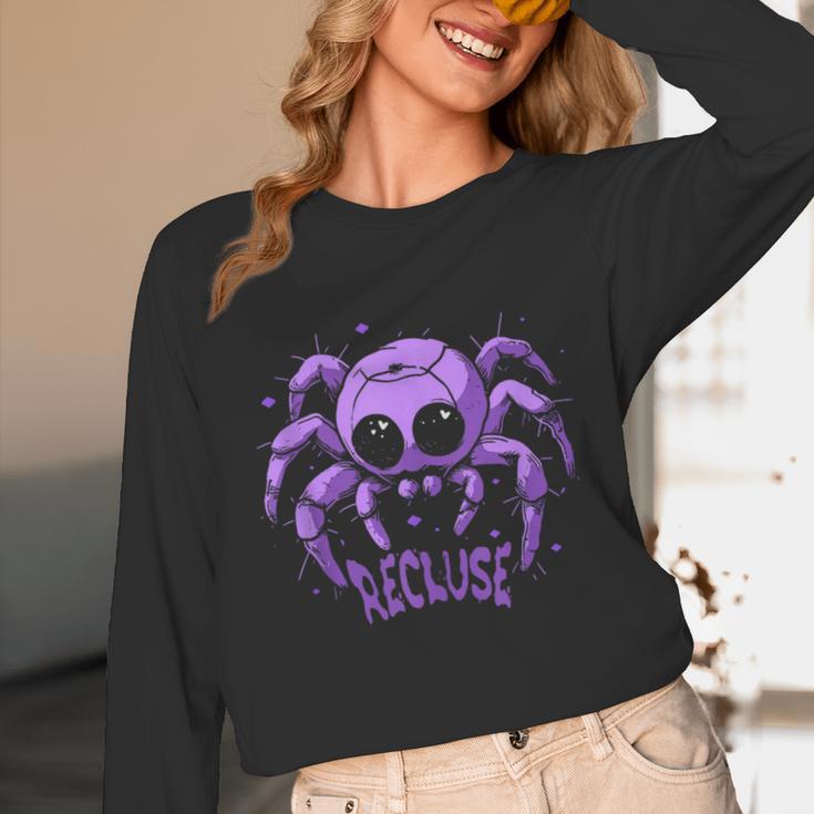 Recluse Pastel Goth Spider Shy Introvert Creepy Cute Kawaii Unisex Long Sleeve T-Shirt Recluse Pastel Goth Spider Shy Introvert Creepy Cute Kawaii Unisex Long Sleeve T-Shirt