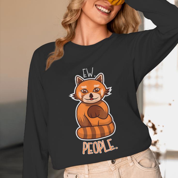Red Panda Introvert For Red Pandas Fan Unisex Long Sleeve T-Shirt