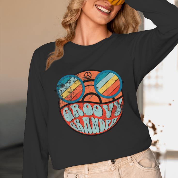 Retro 1970's Groovy Grandpa 70s Aesthetic Nostalgia Unisex Long Sleeve T-Shirt