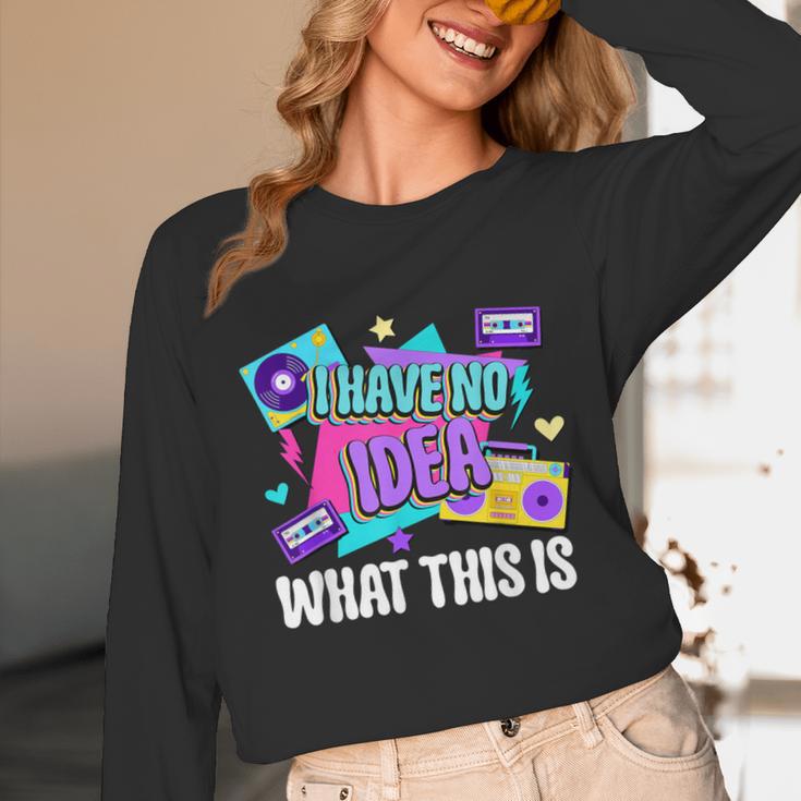 Retro 80s Style 90s Pop Fashion Nostalgia Eighties Music Unisex Long Sleeve T-Shirt