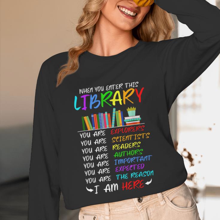 Retro Librarian Book Reader Library Book Reading Unisex Long Sleeve T-Shirt