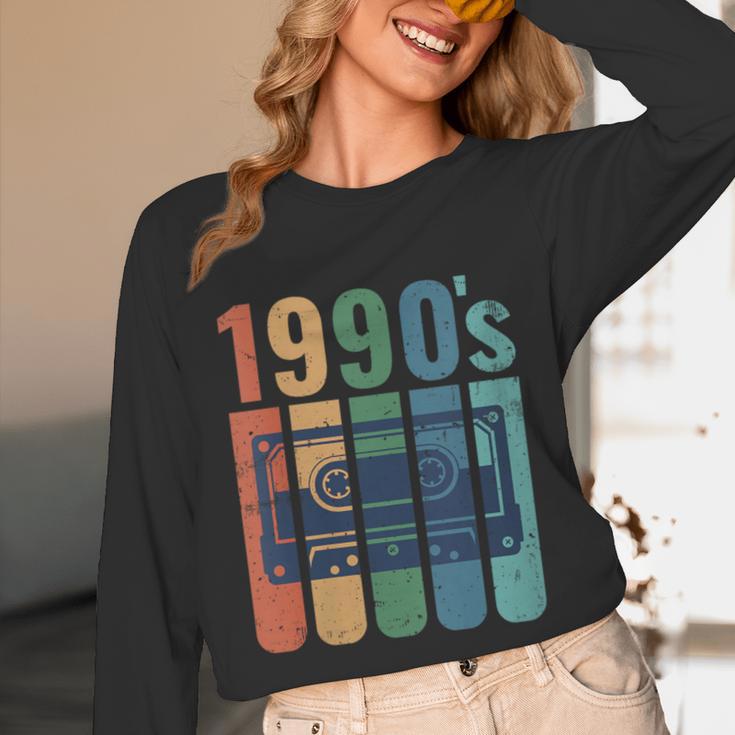 Retro Nineties Style Audio Tape Nostalgia Year 1990 Unisex Long Sleeve T-Shirt