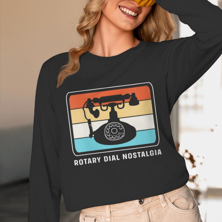 Retro Rotary Dial Nostalgia Dial Phone Unisex Long Sleeve T-Shirt Retro Rotary Dial Nostalgia Dial Phone Unisex Long Sleeve T-Shirt
