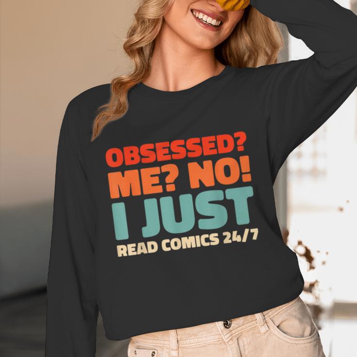Retro Superheroes Art Graphic Novels Vintage Comic Books Unisex Long Sleeve T-Shirt Retro Superheroes Art Graphic Novels Vintage Comic Books Unisex Long Sleeve T-Shirt