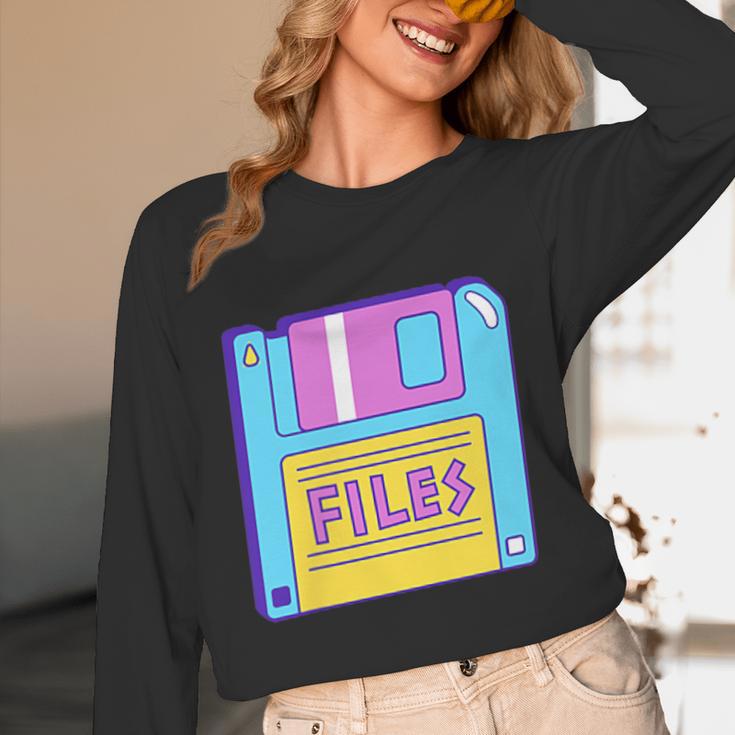 Retro TechnologyOld School Floppy Nostalgia 90s Generation Unisex Long Sleeve T-Shirt