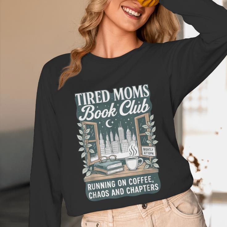 Retro Tired Moms Book Club Bookish Booktrovert Mother's Day Unisex Long Sleeve T-Shirt Retro Tired Moms Book Club Bookish Booktrovert Mother's Day Unisex Long Sleeve T-Shirt