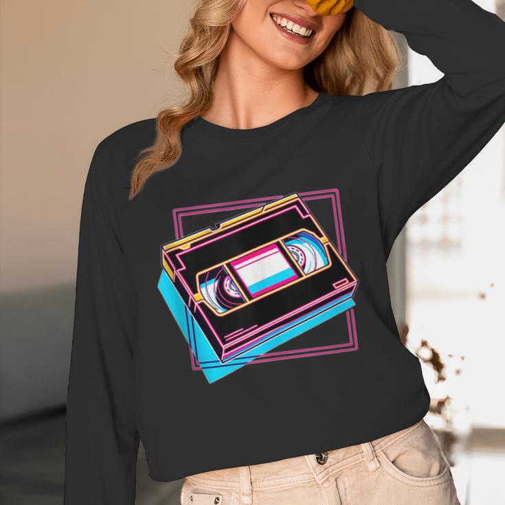 Retro VHS Vaporwave Video Cassette Nostalgia Geek Chic Unisex Long Sleeve T-Shirt Retro VHS Vaporwave Video Cassette Nostalgia Geek Chic Unisex Long Sleeve T-Shirt