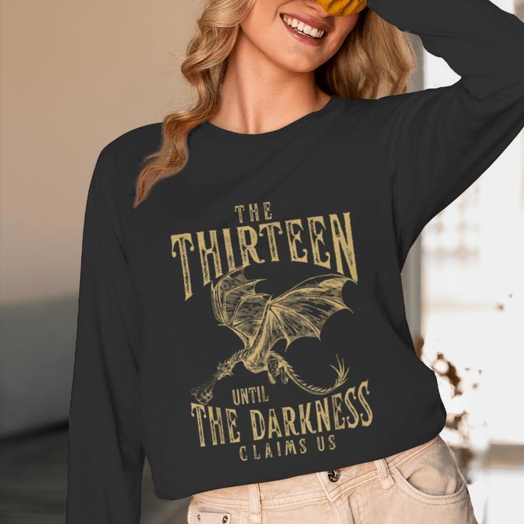 Retro Vintage The Thirteen Until The Darkness Claims Us Book Unisex Long Sleeve T-Shirt Retro Vintage The Thirteen Until The Darkness Claims Us Book Unisex Long Sleeve T-Shirt