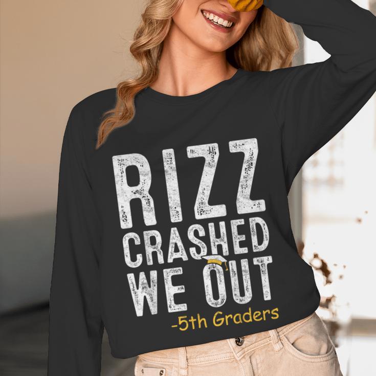 Rizz Crashed We Out 5th Grade Graduation Fifth Graders Unisex Long Sleeve T-Shirt
