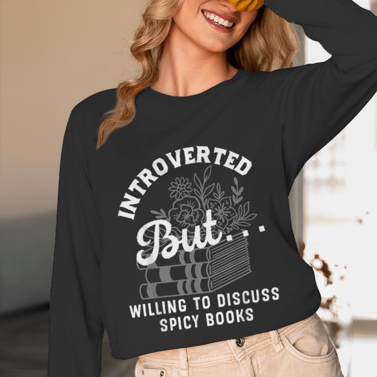 Romance Reader Spicy Book Merch Book Lovers Bookish Women Unisex Long Sleeve T-Shirt