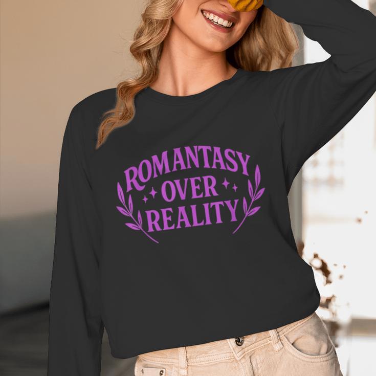 Romantasy Book Reader Aesthetic With Fantasy Feels Unisex Long Sleeve T-Shirt Romantasy Book Reader Aesthetic With Fantasy Feels Unisex Long Sleeve T-Shirt