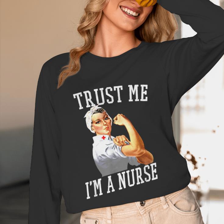 Rosie Riveter Nurse Shirt Nurse Graduation Shirt Unisex Long Sleeve T-Shirt