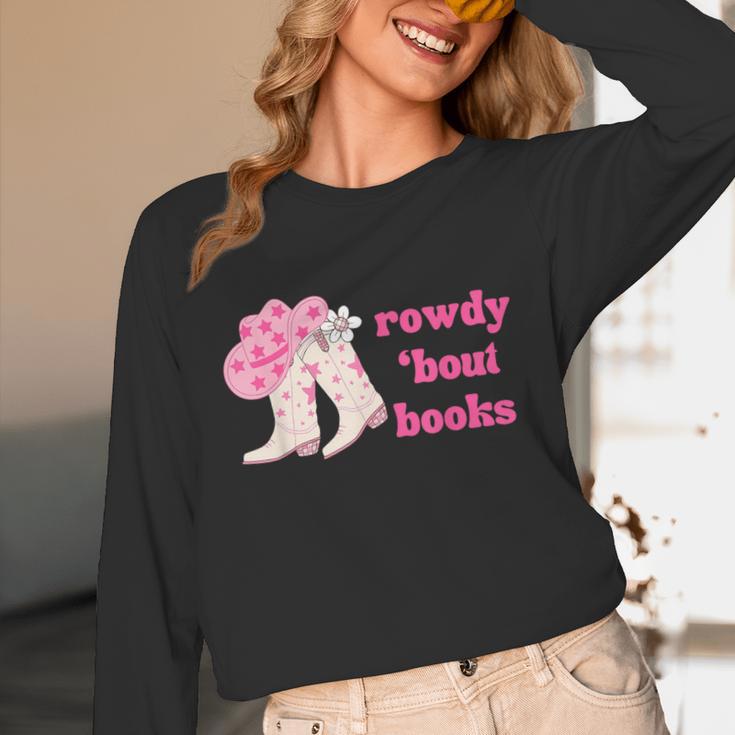 Rowdy 'Bout Books Cowboy Lovers Unisex Long Sleeve T-Shirt