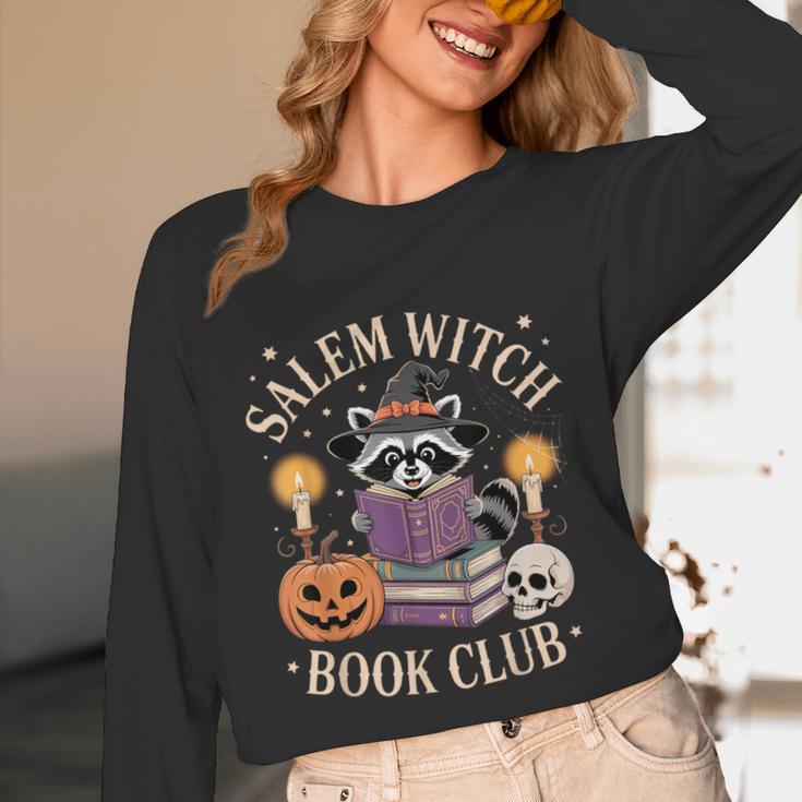 Salem Witch Book Club Bookish Halloween Raccoon Witchcraft Unisex Long Sleeve T-Shirt Salem Witch Book Club Bookish Halloween Raccoon Witchcraft Unisex Long Sleeve T-Shirt
