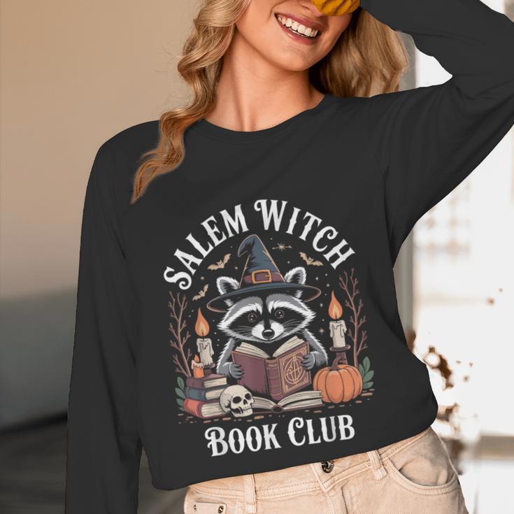 Salem Witch Book Club Raccoon Halloween Unisex Long Sleeve T-Shirt Salem Witch Book Club Raccoon Halloween Unisex Long Sleeve T-Shirt