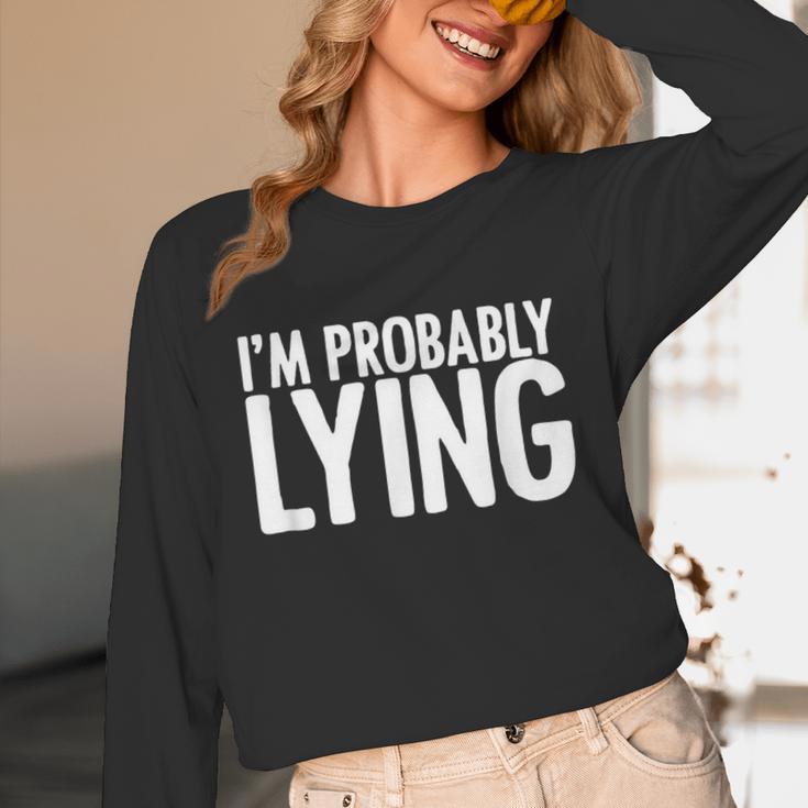 Sarcasm Humor Sassy Quote For Introvert People Unisex Long Sleeve T-Shirt