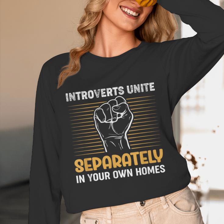 Sarcastic Anti Social Introvert Social Interaction Unisex Long Sleeve T-Shirt Sarcastic Anti Social Introvert Social Interaction Unisex Long Sleeve T-Shirt
